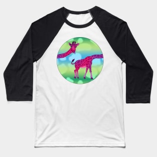 Funky Giraffe Baseball T-Shirt